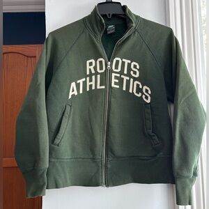 Roots Forest Green Zip-Up Hoodie
